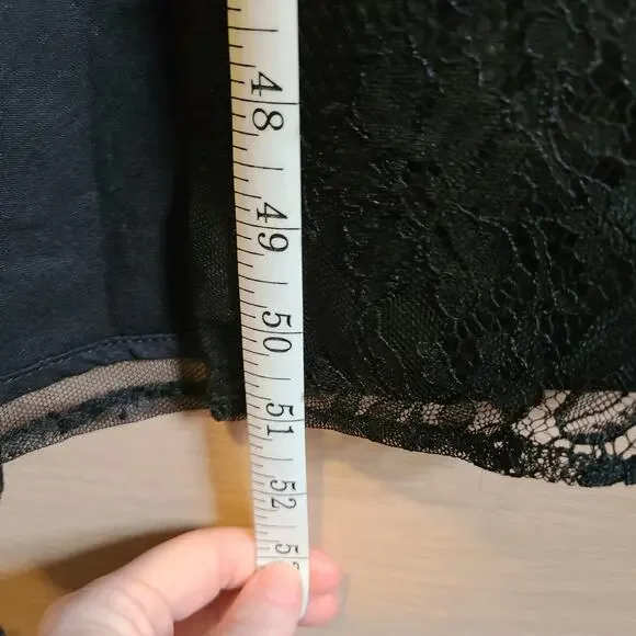 NEW Lulus Desirably Dramatic Black Lace Dress Womens L MIDI Whimsigoth Witchy - Picture 14 of 15